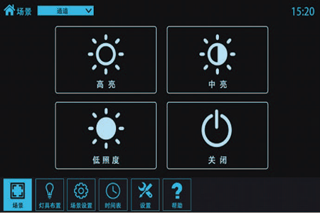 Intelligent lighting control system